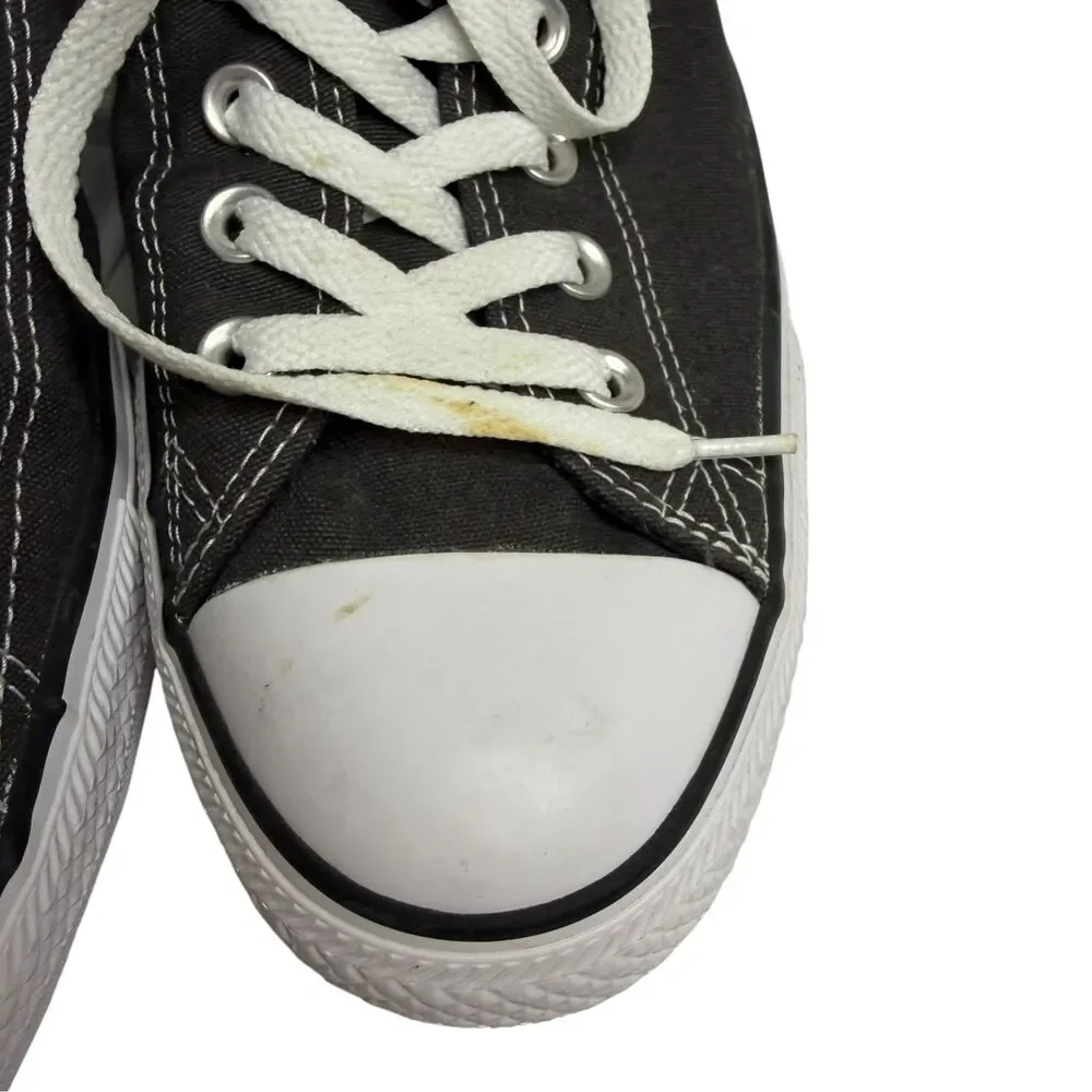Converse All Star High Top Sneaker Shoe Canvas Rubber Toe Cap Gray Men 11